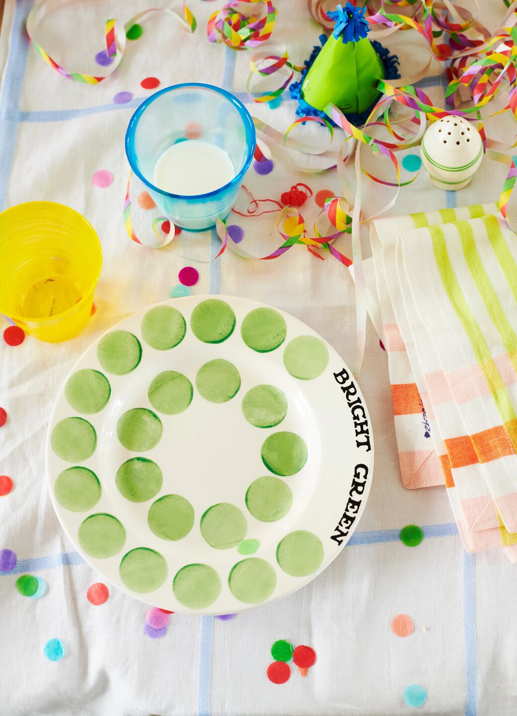 Seconds Bright Green Colour Palette Medium Dinner Plate, 8.5 Inch