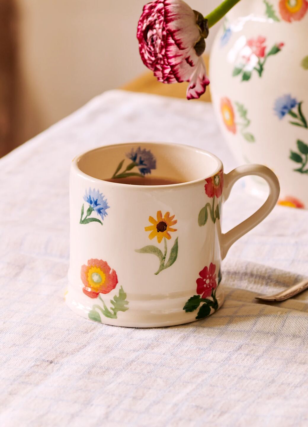 Poppies & Pinks Small Mug