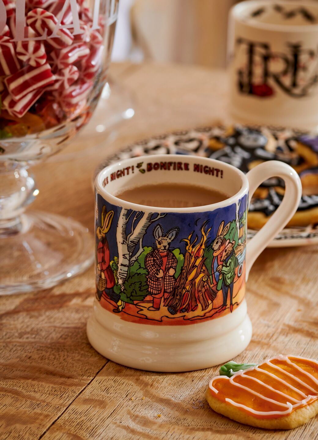 Country Creatures Bonfire Night 1/2 Pint Mug