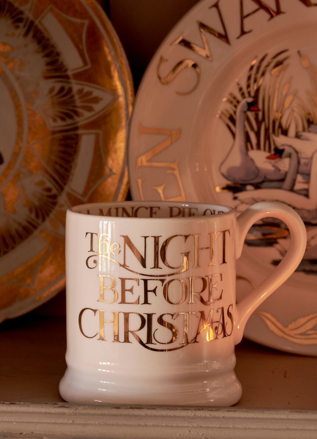 Gold Toast & Marmalade Night Before Christmas 1/2 Pint Mug