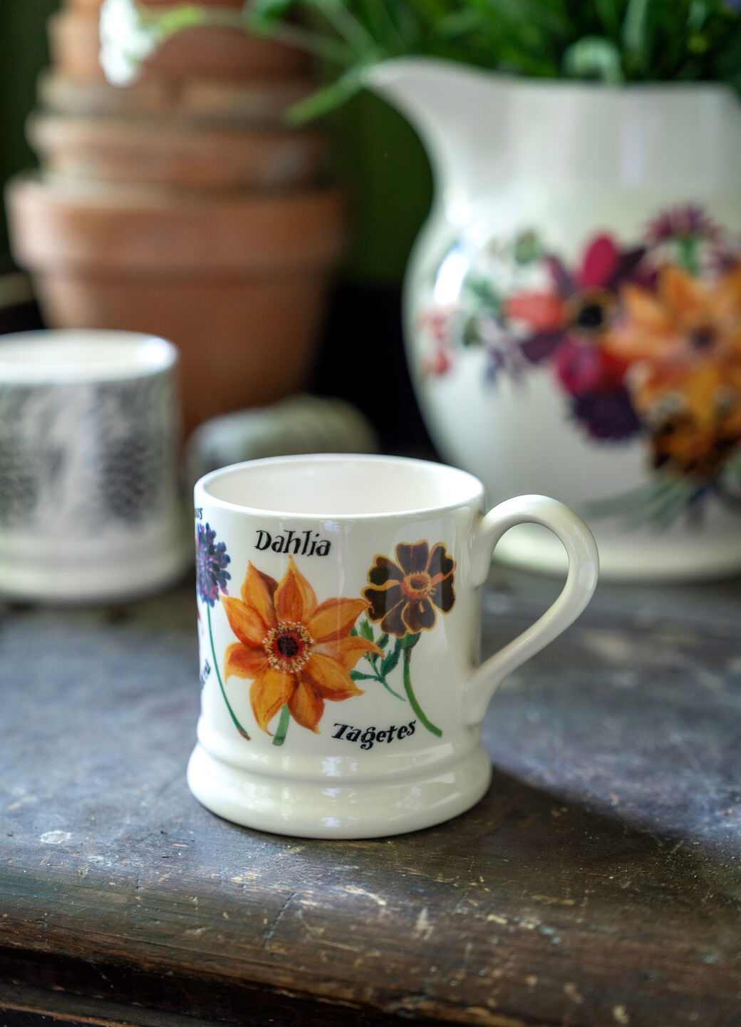 Seconds Autumn Flowers 1/2 Pint Mug