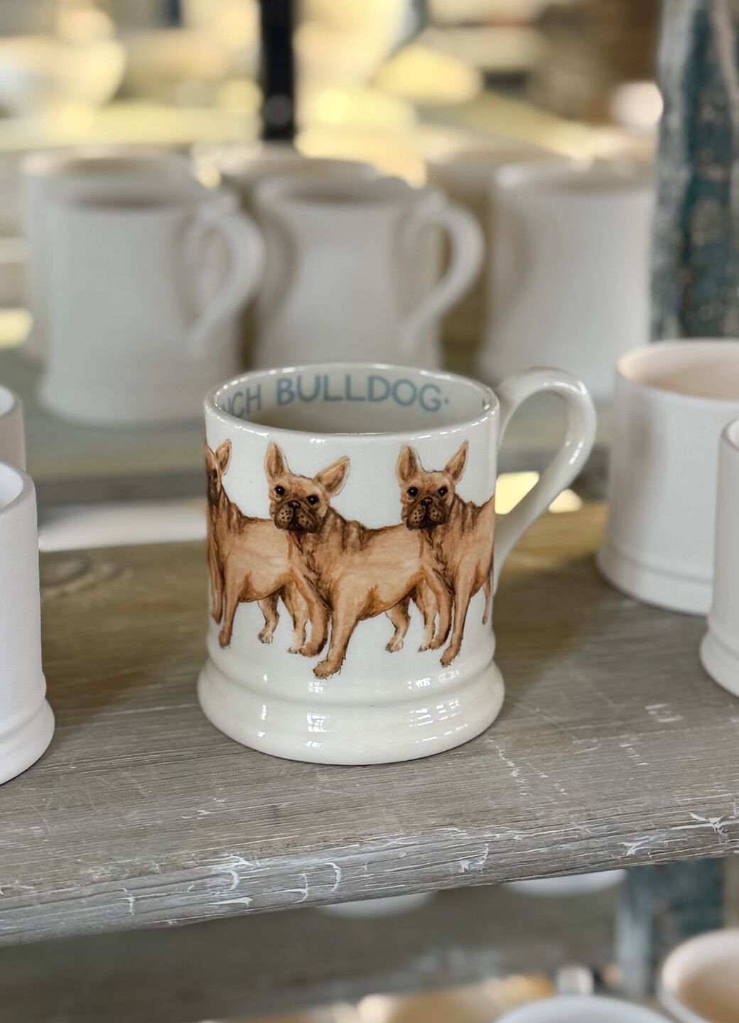 Emma Bridgewater ブリッジウォーター　犬　置物　LOVE French Bulldog 1/2 Pint Mug – Emma Bridgewater UK