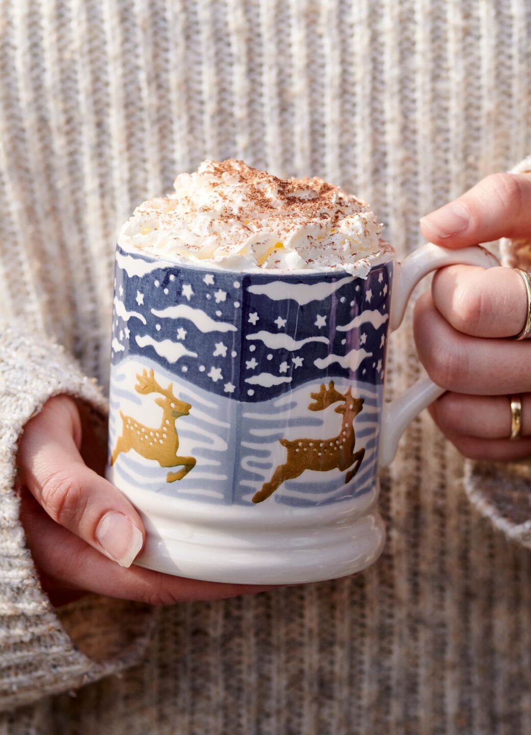 Christmas Icons Deer 1/2 Pint Mug