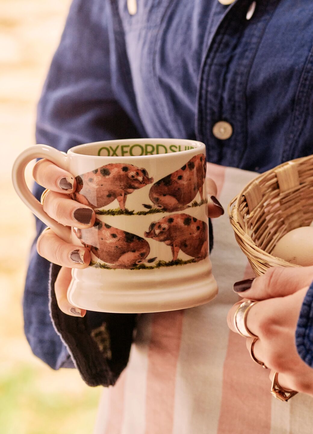 Oxfordshire Sandy & Pig 1 2 Pint Mug