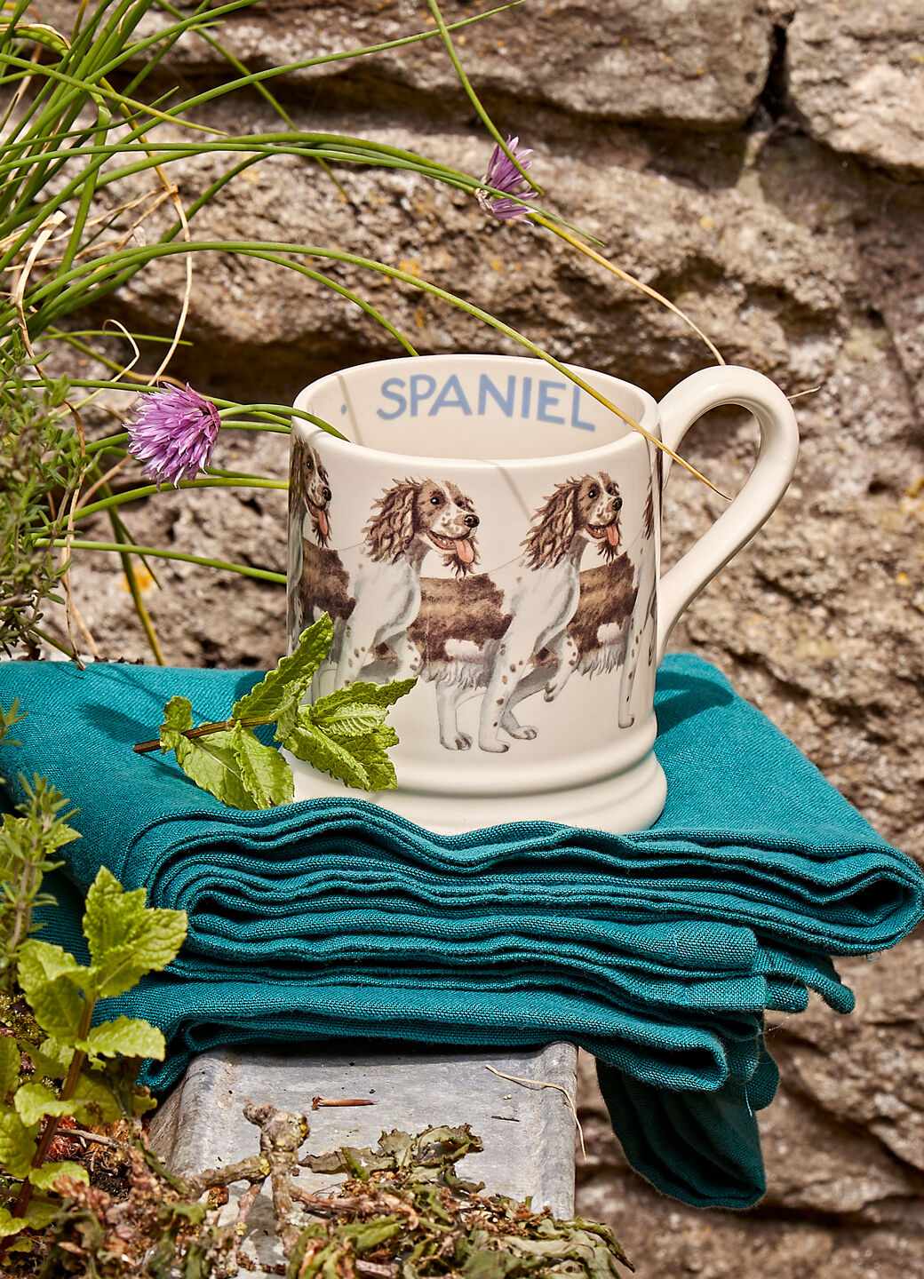 Brown & Cream Spaniel 1/2 Pint Mug