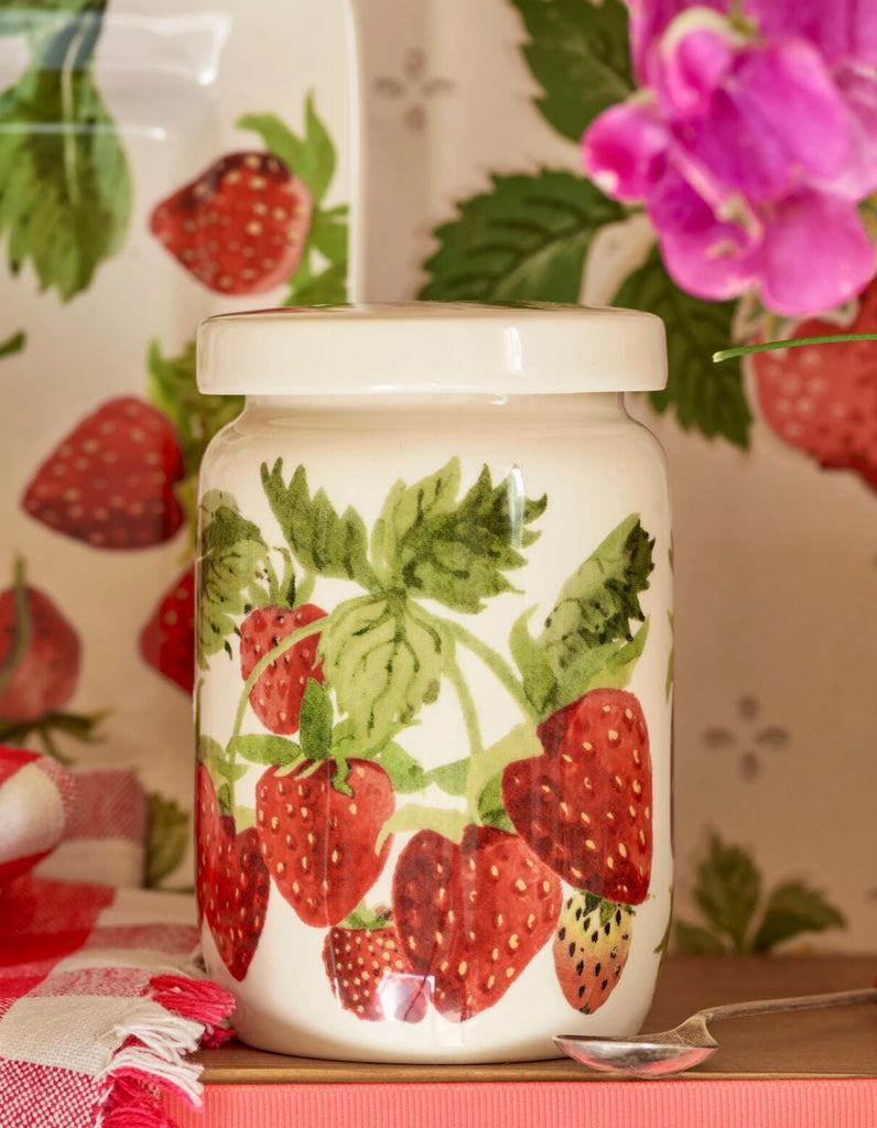 Strawberries Medium Jam Jar With Lid Emma Bridgewater UK
