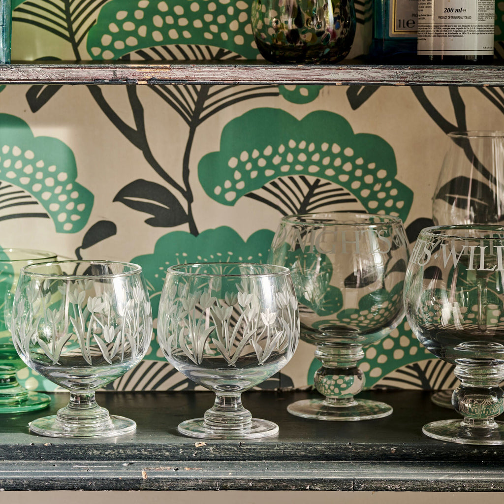 Golden Tulips Set Of 2 Gin Glasses Emma Bridgewater UK