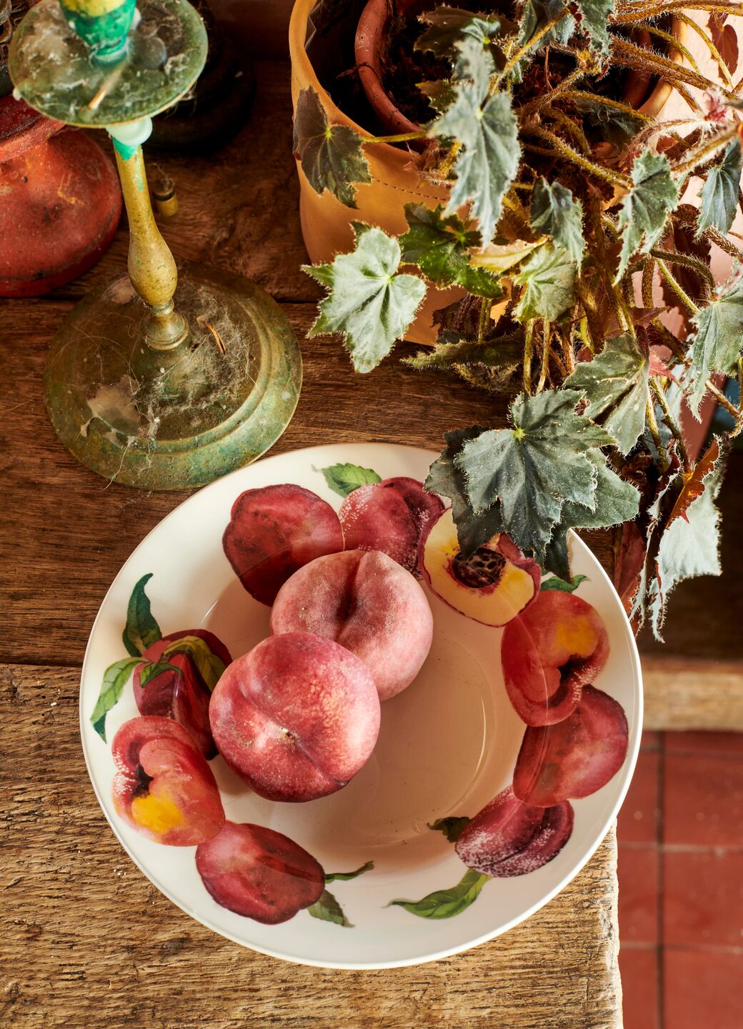Seconds Peaches Dessert Plate