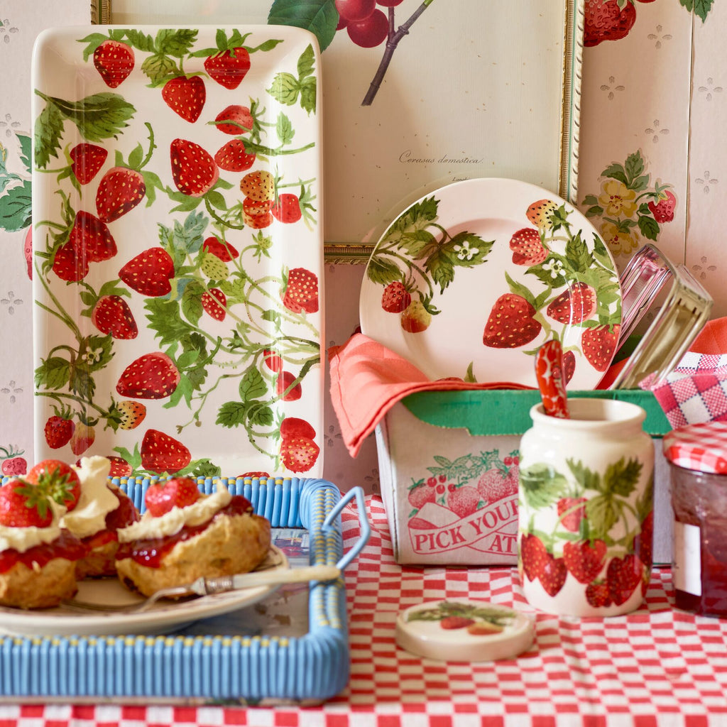 Strawberries Medium Jam Jar With Lid Emma Bridgewater UK