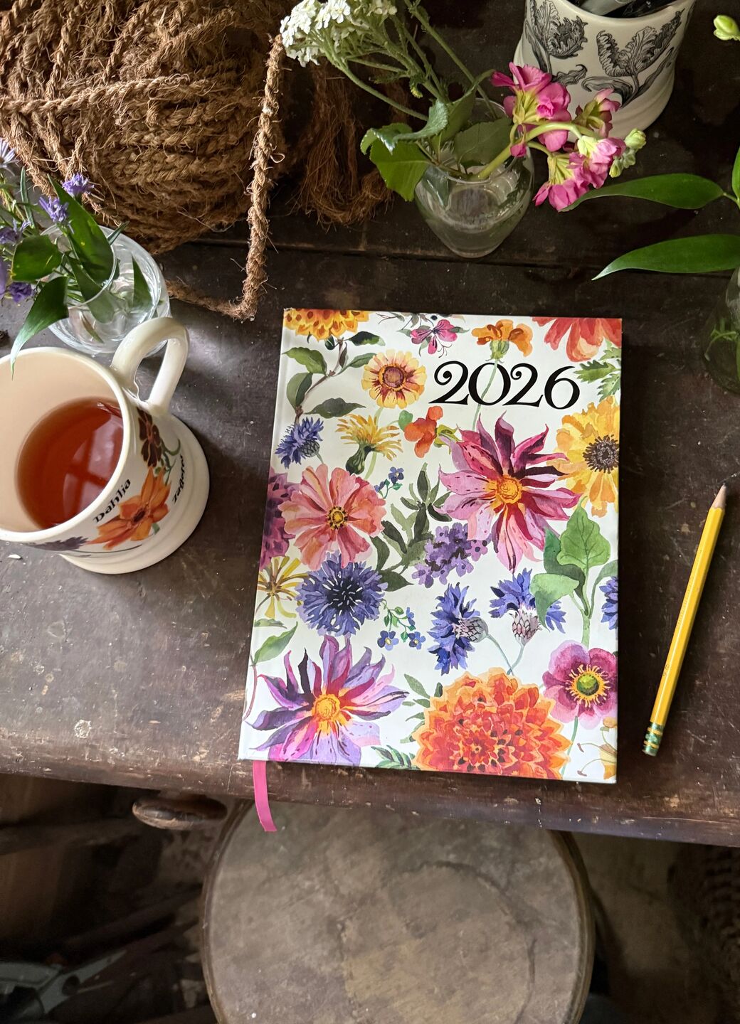 Garden Flowers A5 Diary 2026