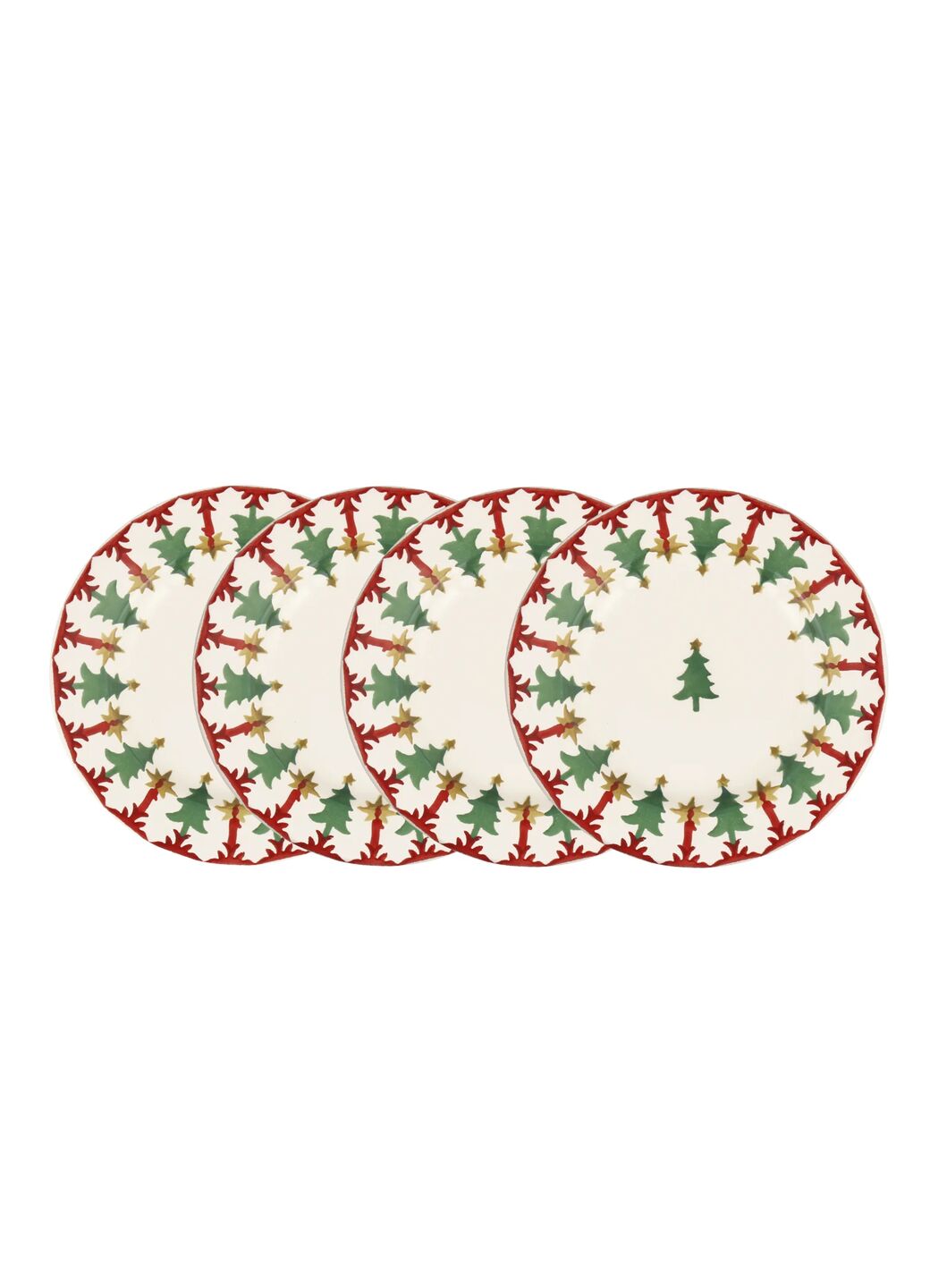 Christmas Joy Small Side Plate, 6.5 Inch - Set of 4