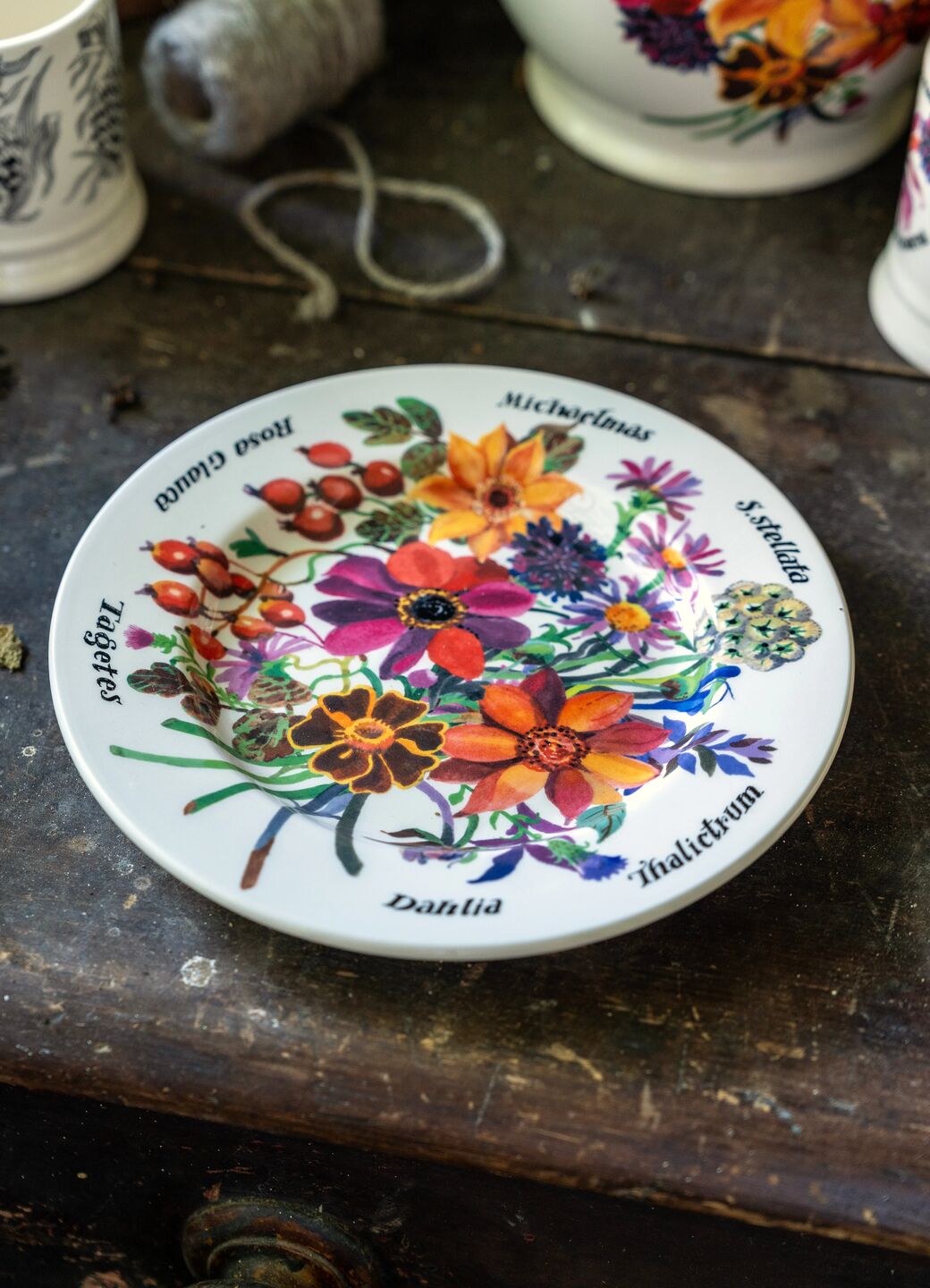 Autumn Flowers Medium Dinner Plate, 8.5 Inch
