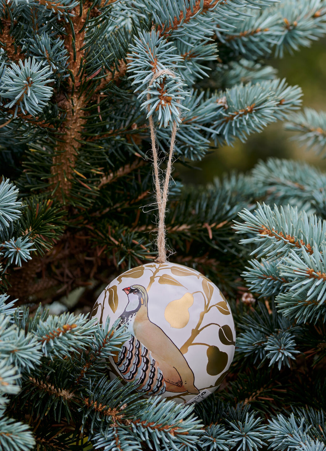 Partridge In A Pear Tree Tin Bauble
