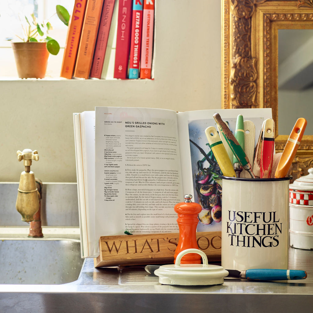 Black Toast Enamel Utensils Storage Pot Emma Bridgewater UK