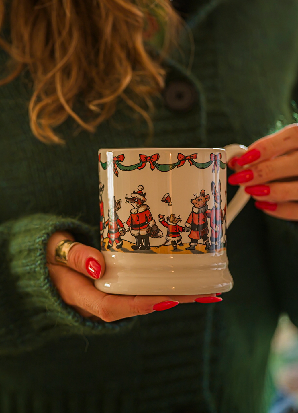 Woodland Santa 1/2 Pint Mug