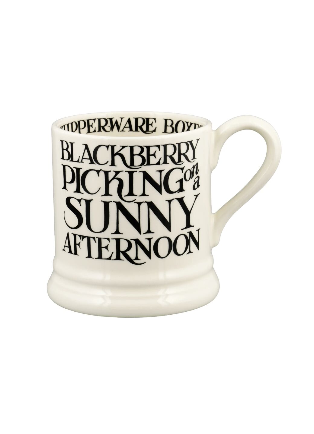 Seconds Black Toast Blackberry 1/2 Pint Mug