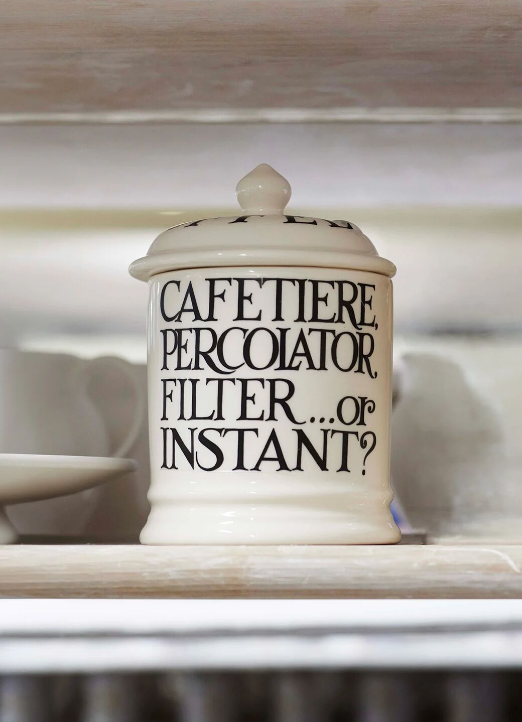 Seconds Black Toast Coffee 1 Pint Storage Jar