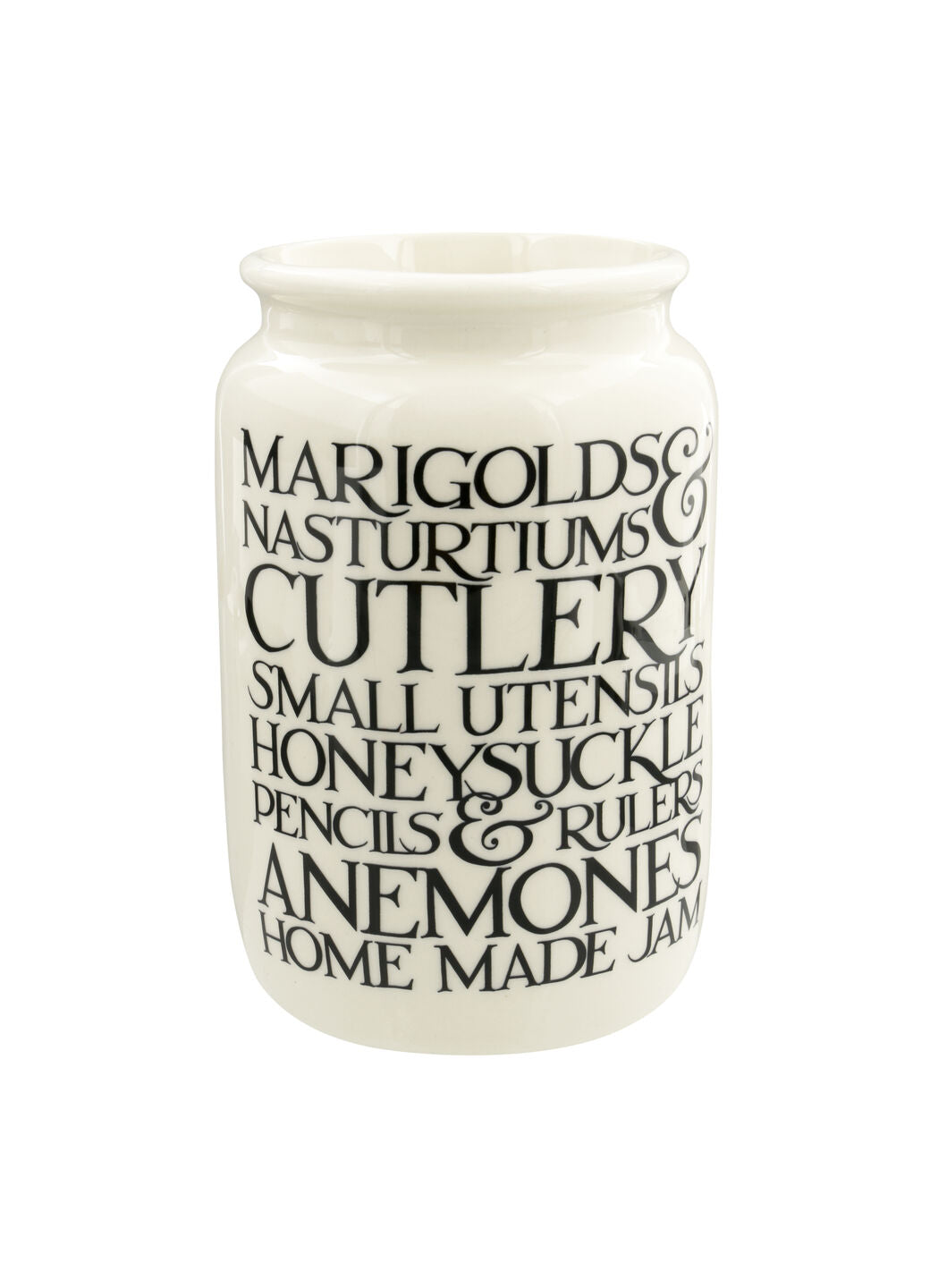 Black Toast Marigolds & Nasturtiums Large Jam Jar