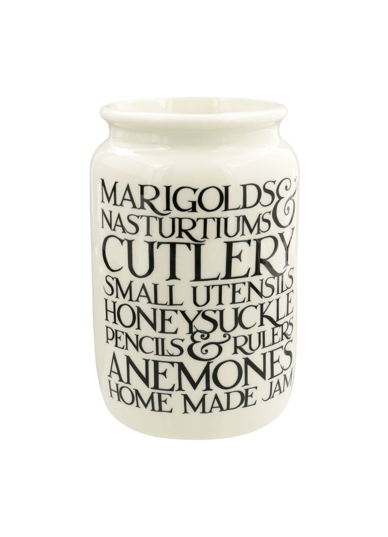 Black Toast Marigolds & Nasturtiums Large Jam Jar – Emma Bridgewater UK