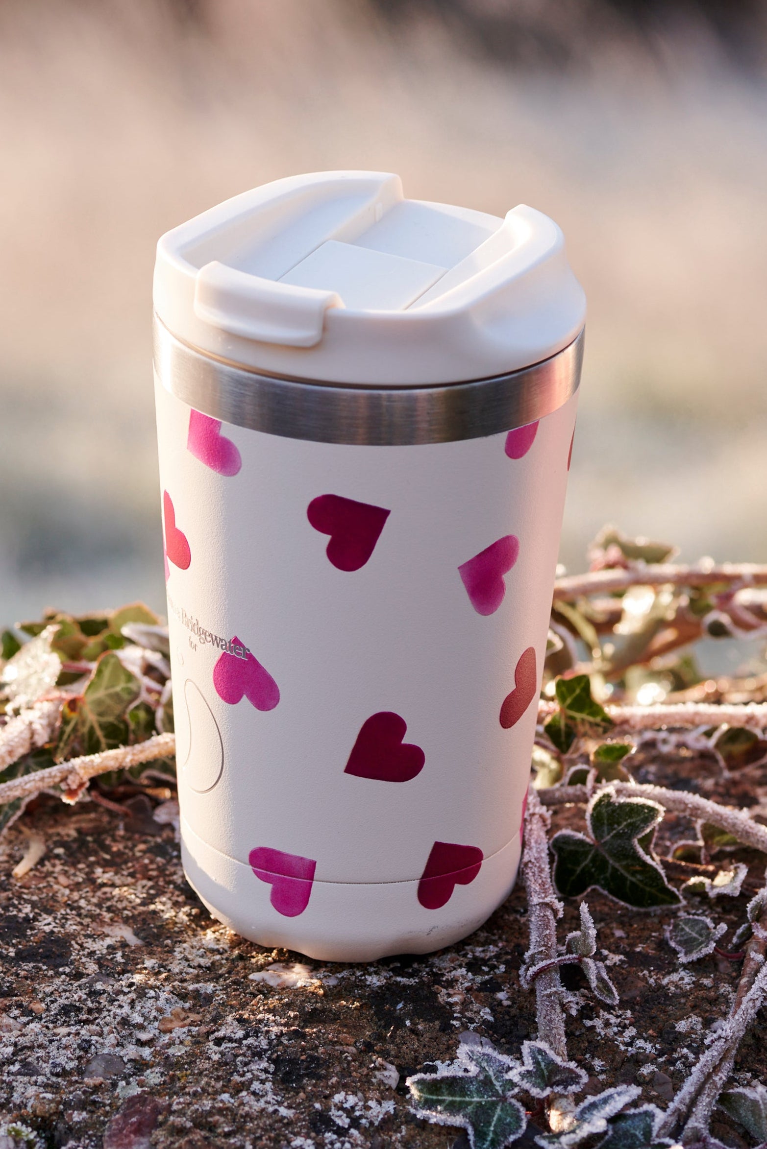 Pink Hearts Chilly's Reusable Cup