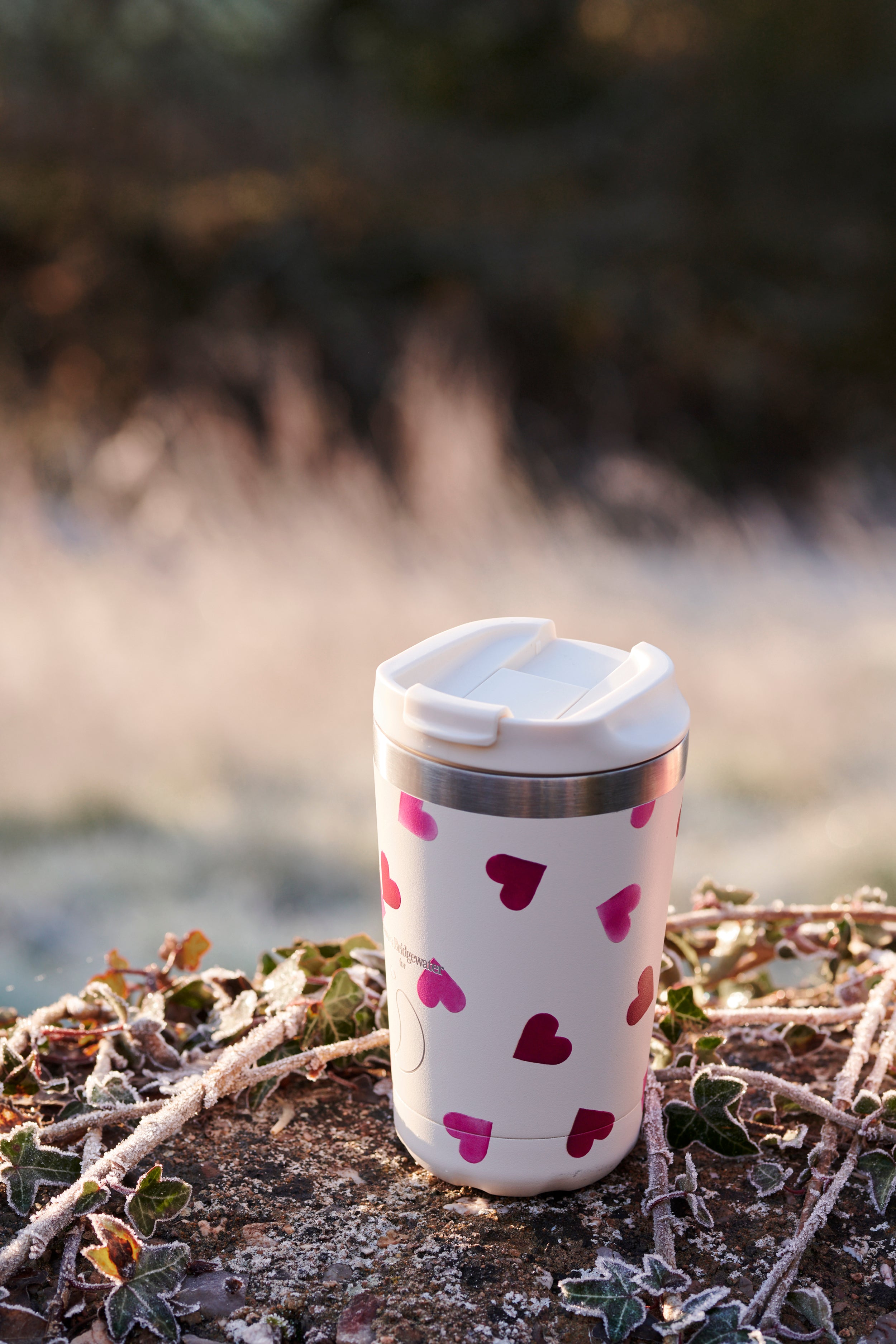 Pink Hearts Chilly's Reusable Cup