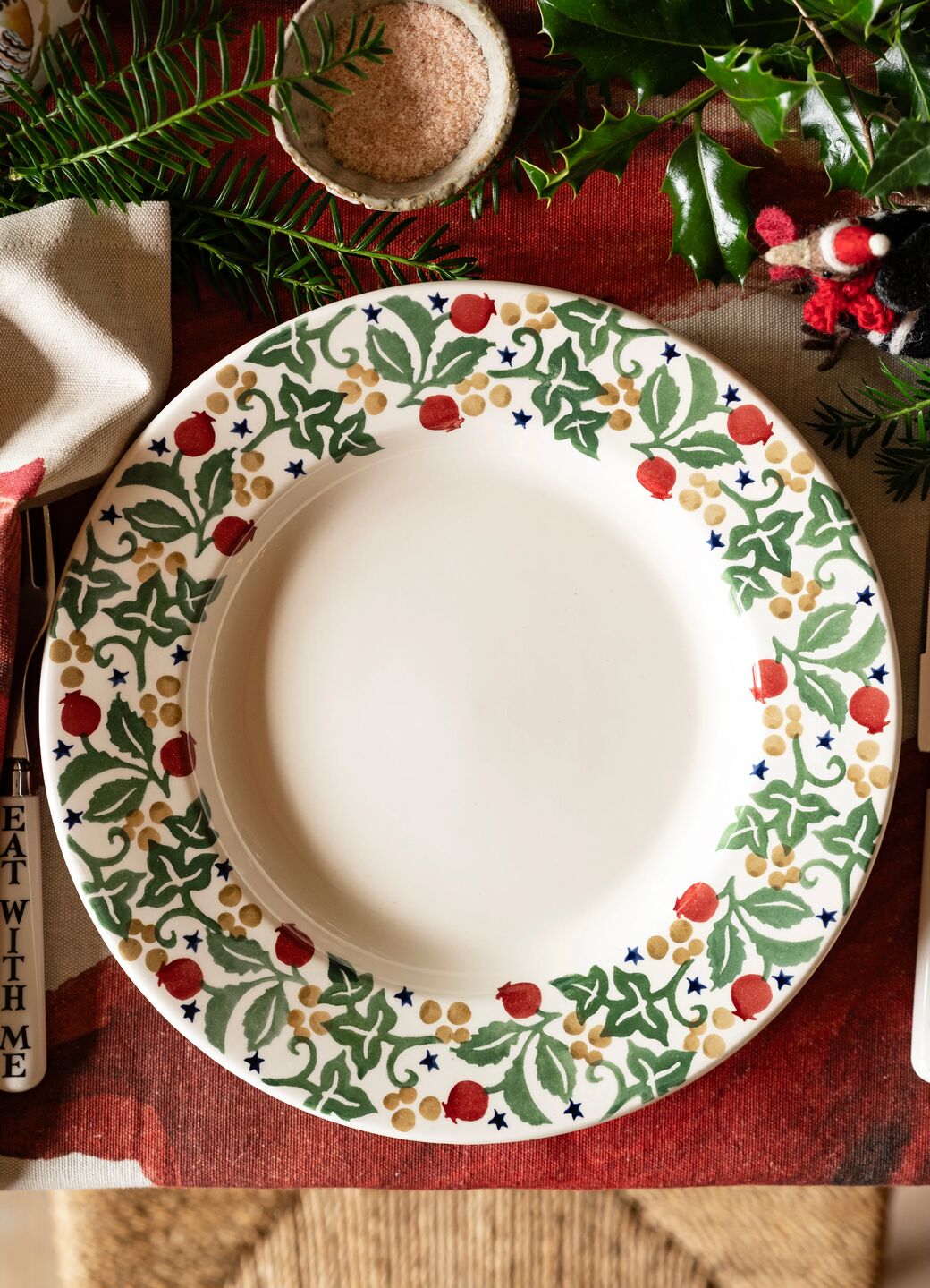 Seconds Rosehip & Ivy Large Dinner Plate, 10.5 Inch