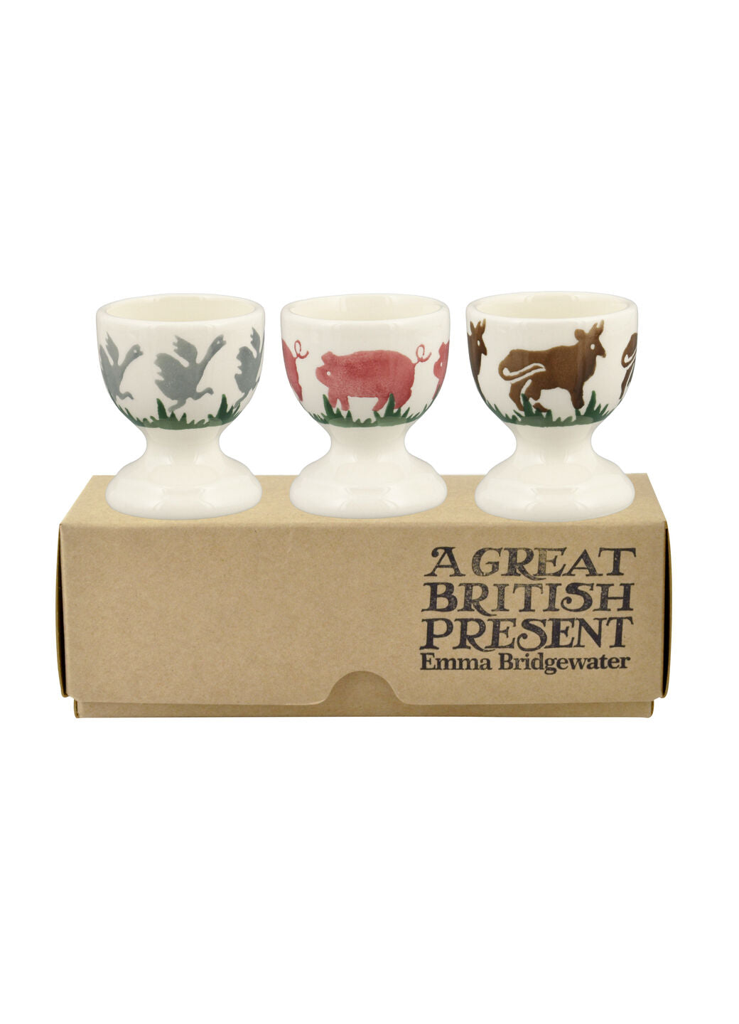 Farmyard Set Of 3 Egg Cups Boxed – Emma Bridgewater UK