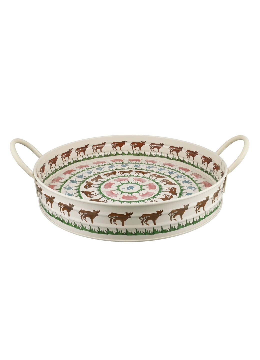 Farmyard Large Handled Tin Tray
