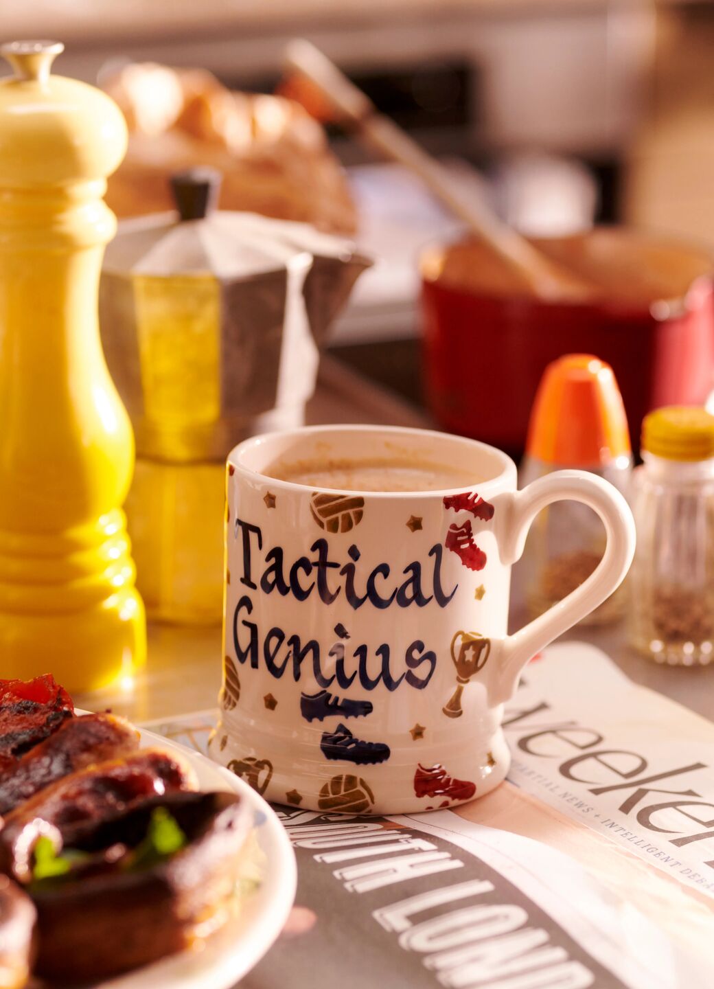 Personalised Football 1/2 Pint Mug