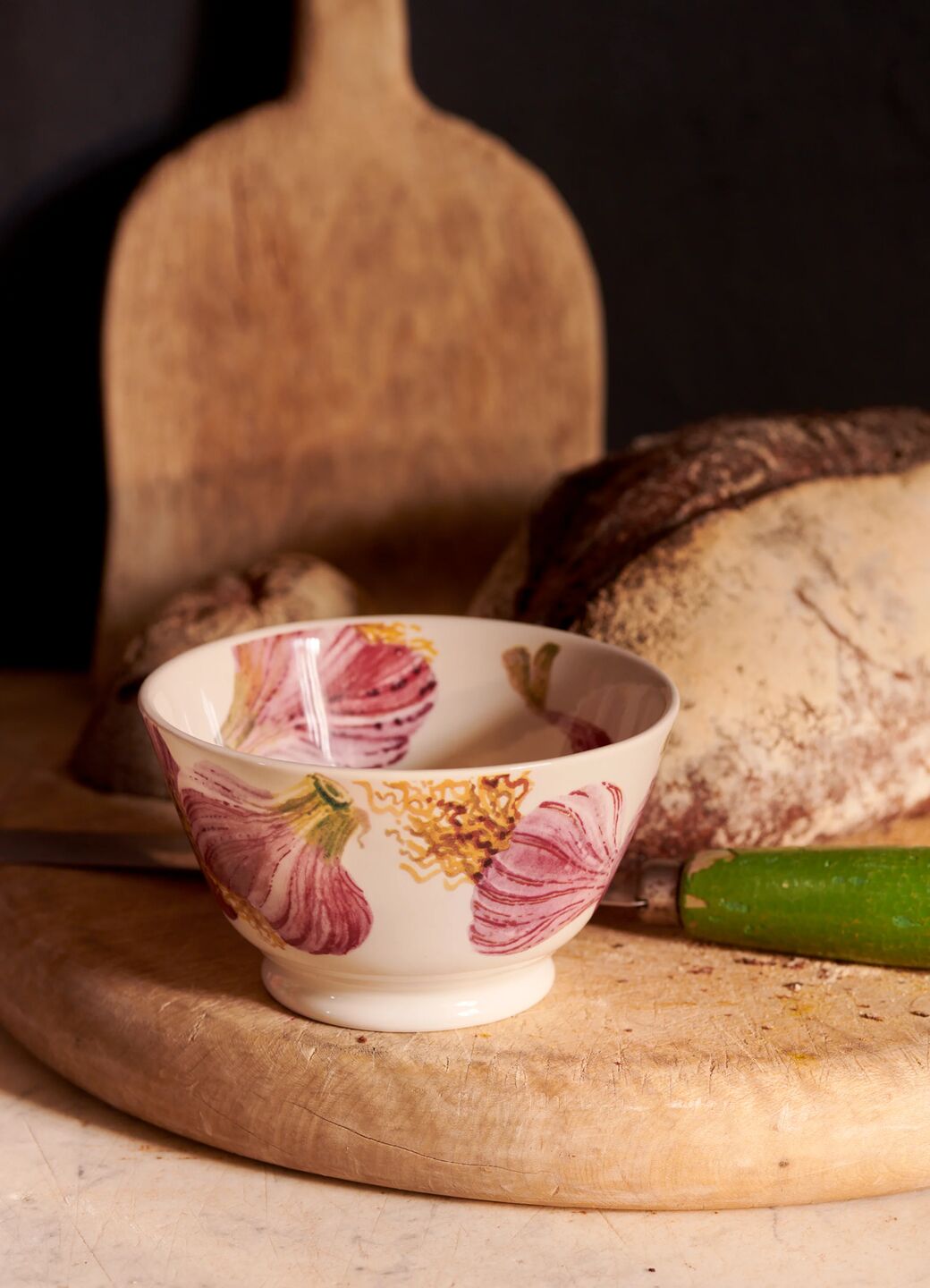 Vegetable Garden Garlic Small Old Bowl