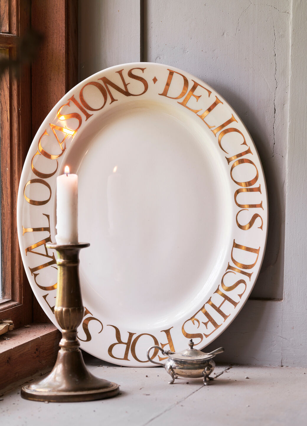 Seconds Gold Toast Special Occasions Medium Oval Platter