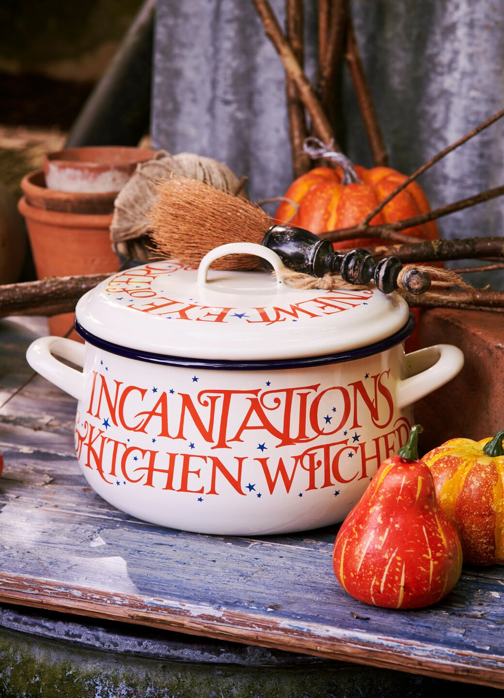 Halloween Toast Large Enamel Cooking Pot Emma Bridgewater UK