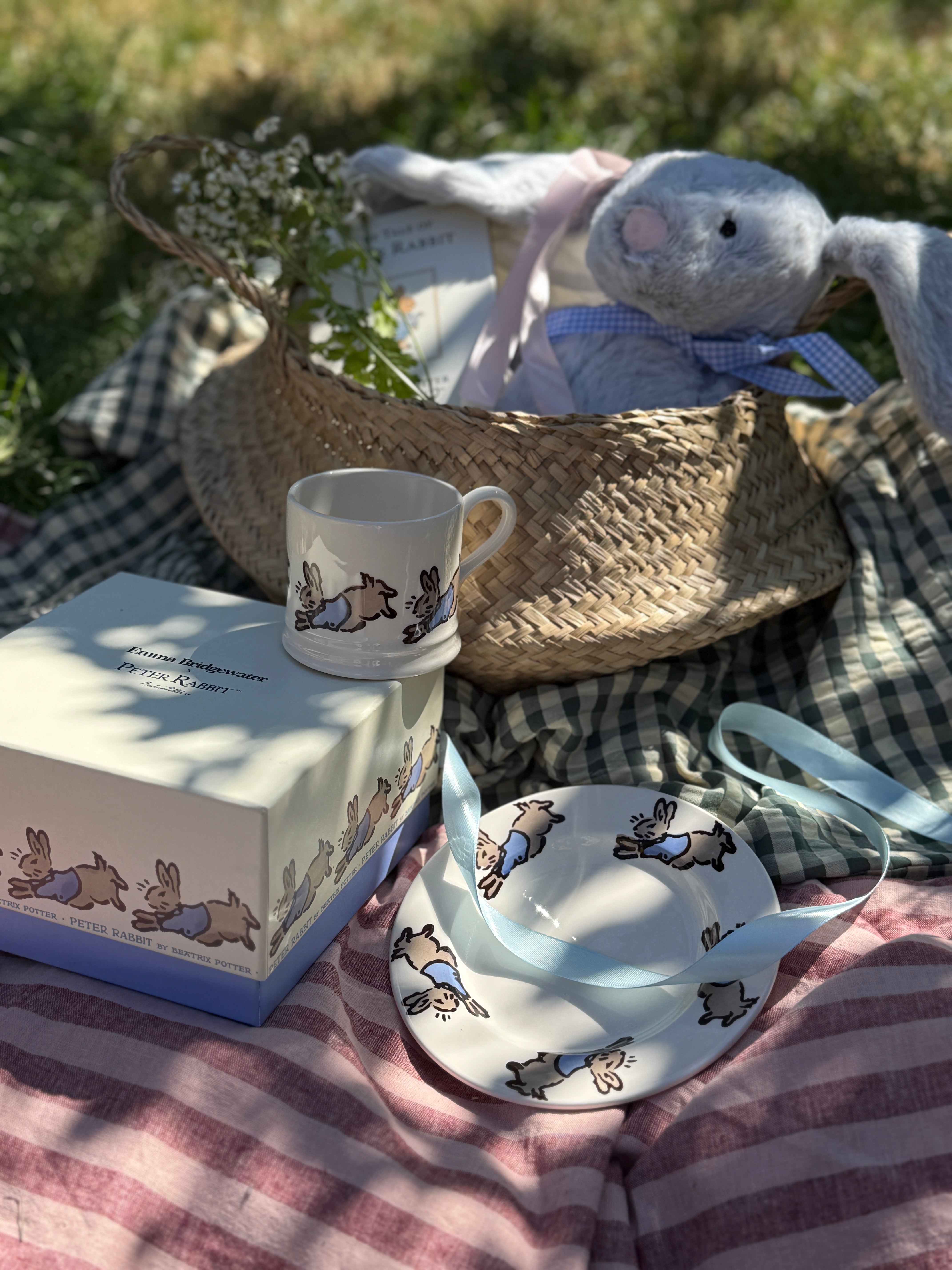 Peter Rabbit™ Hop, Skip, Jump 6 1/2 Inch Plate & Small Mug Gift Set Boxed