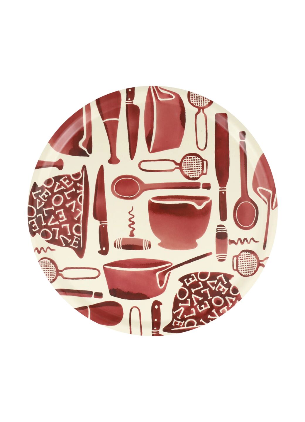 Kitchen Life Round Birch Tray