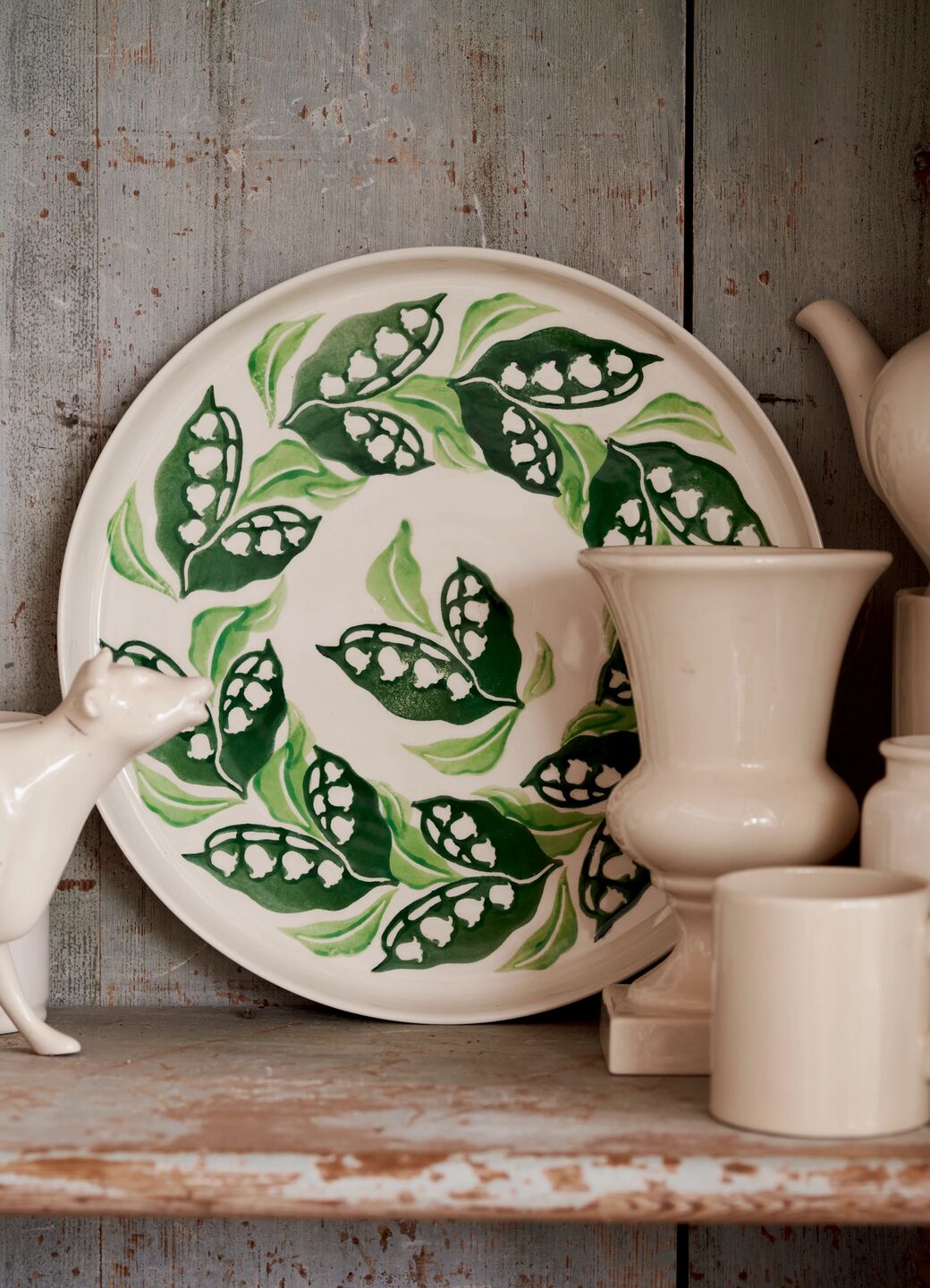 Lily Of The Valley Flat Serving Plate