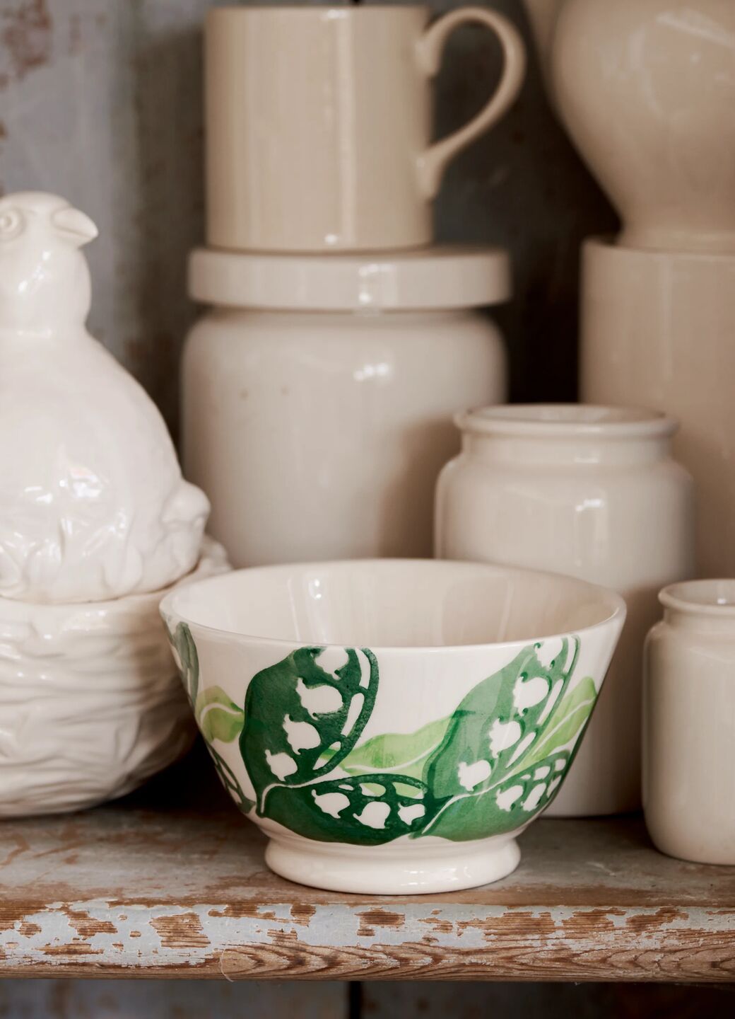 Lily Of The Valley Small Old Bowl