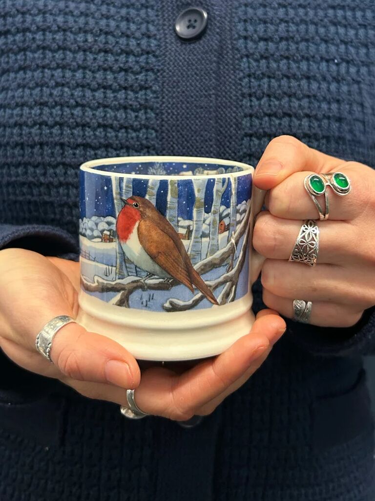 Midnight Robin Small Mug