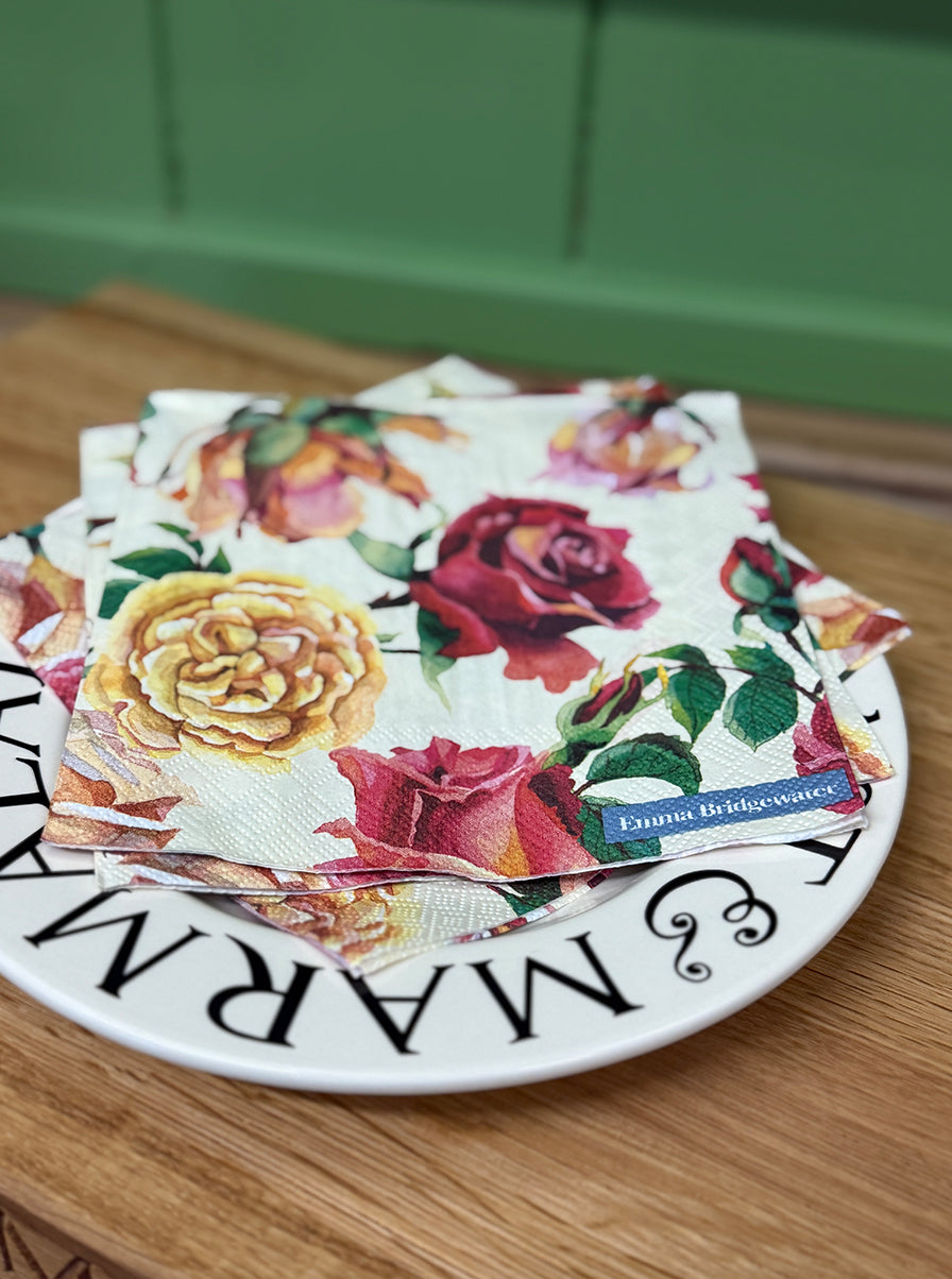 Pink Roses Lunch Napkins