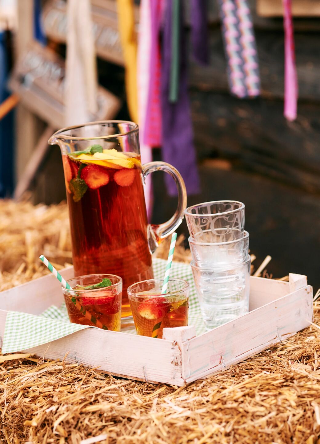 Black Toast Glass Cocktail Jug