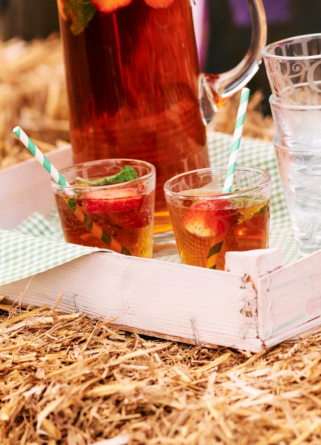 Black Toast Small Glass Tumbler Set of 2