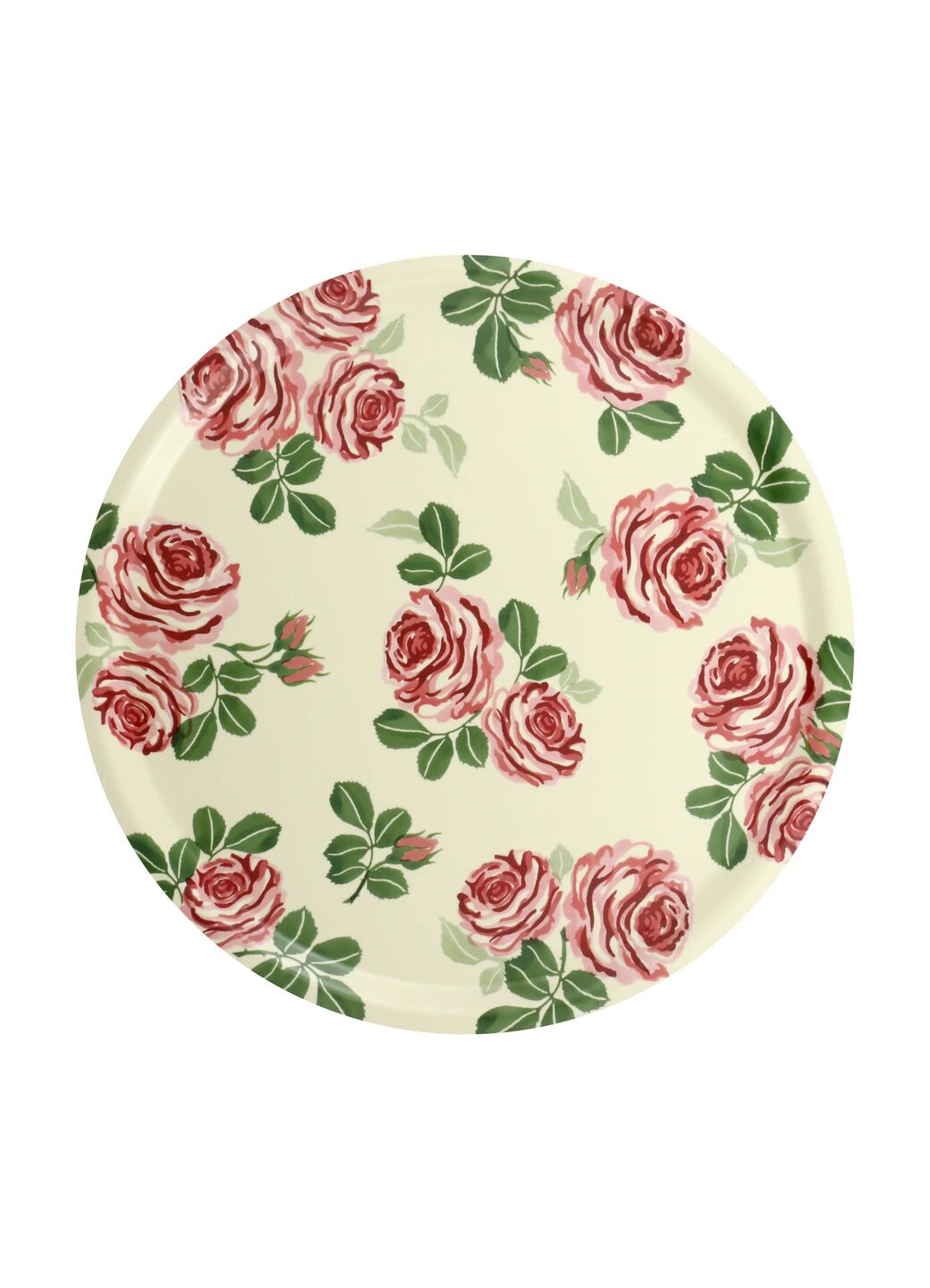 Roses Round Birch Tray