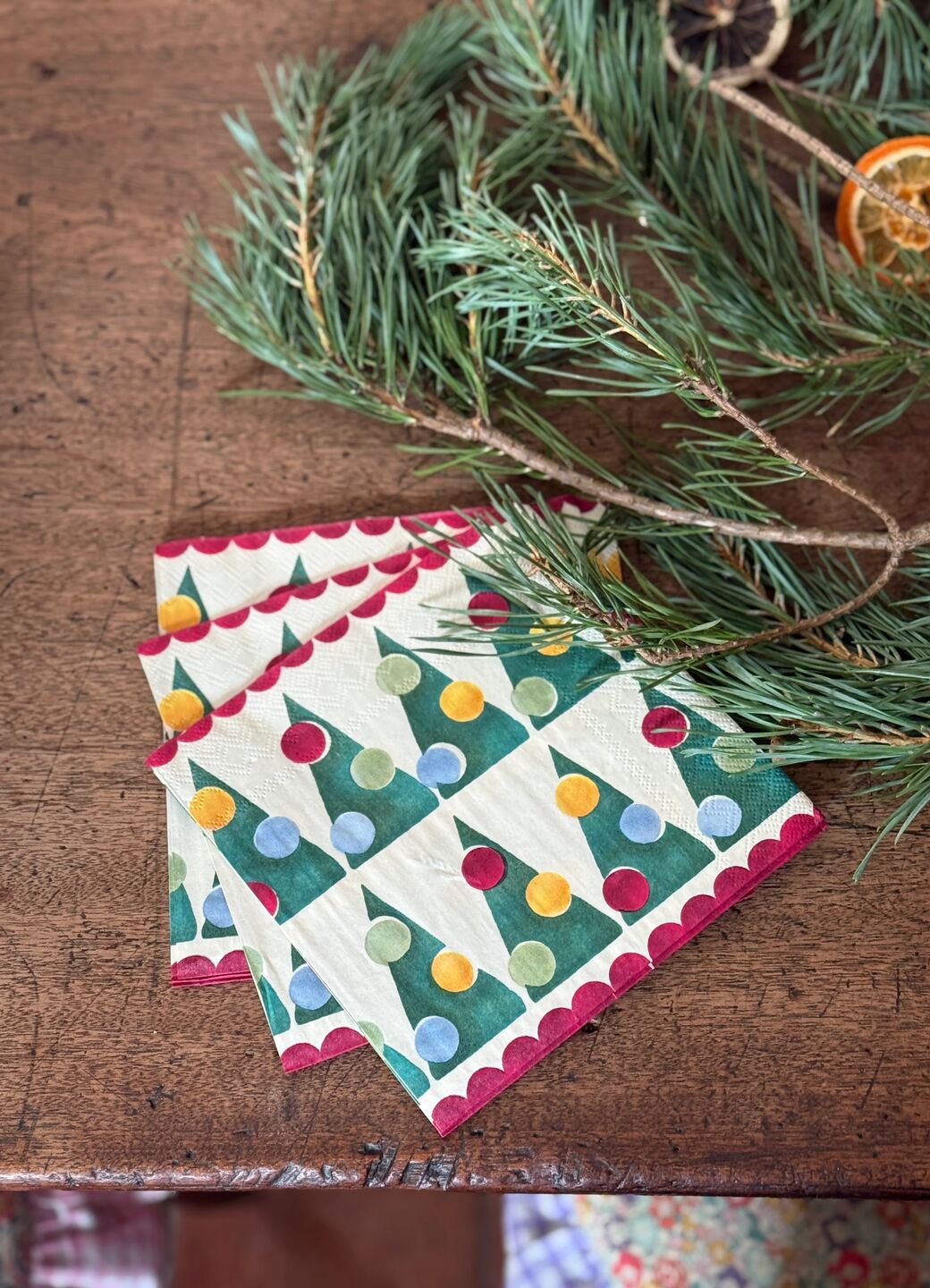 Polka Trees Lunch Napkins