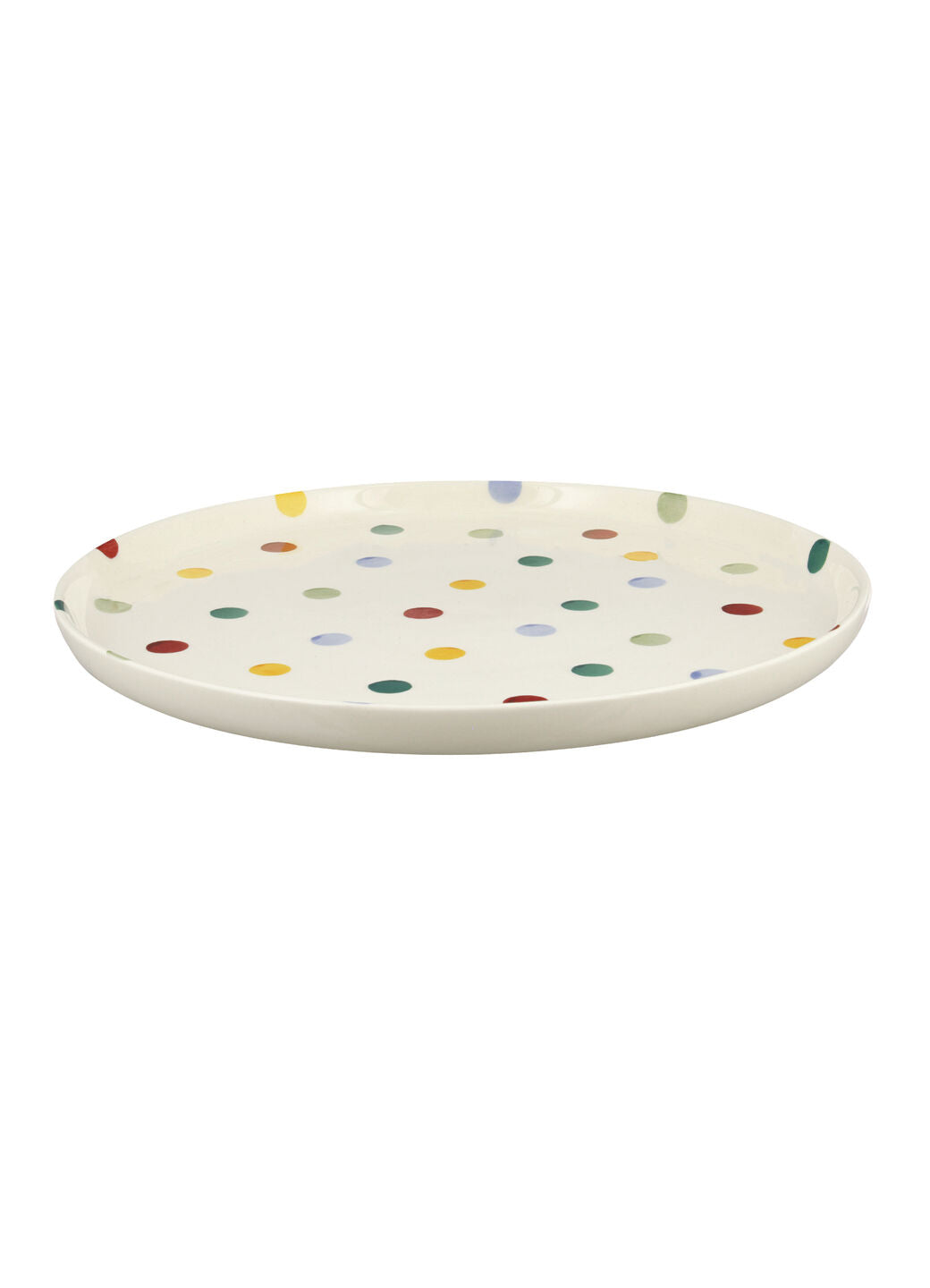 Polka Dot Flat Serving Plate