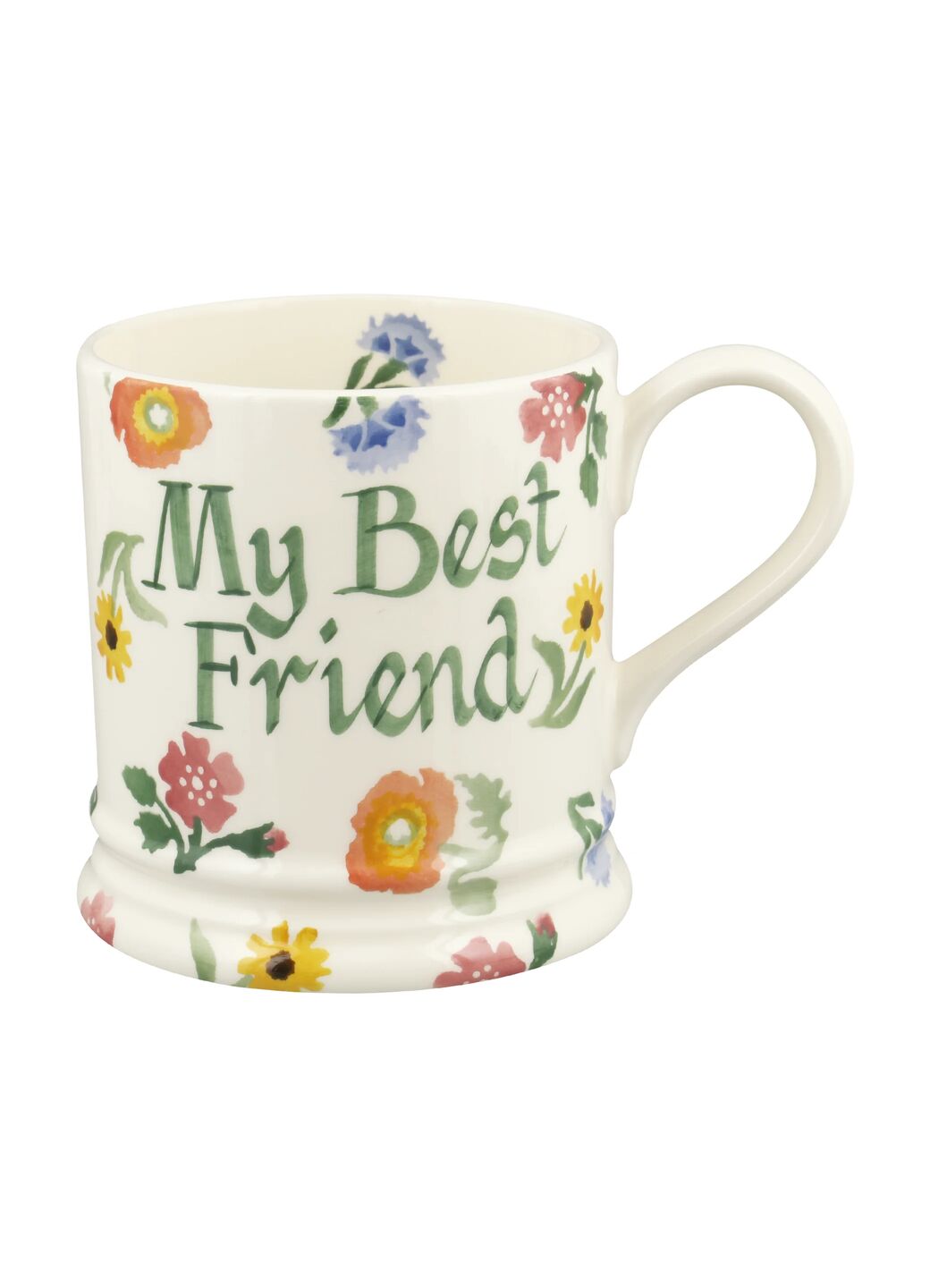 Personalised Poppies & Pinks Large Mug