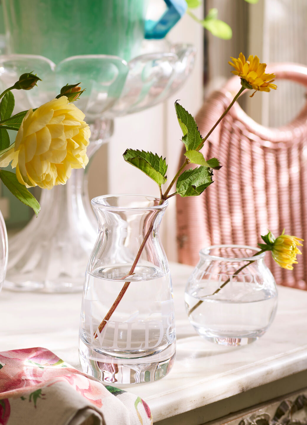 Toast Medium Crystal Glass Pot Vase