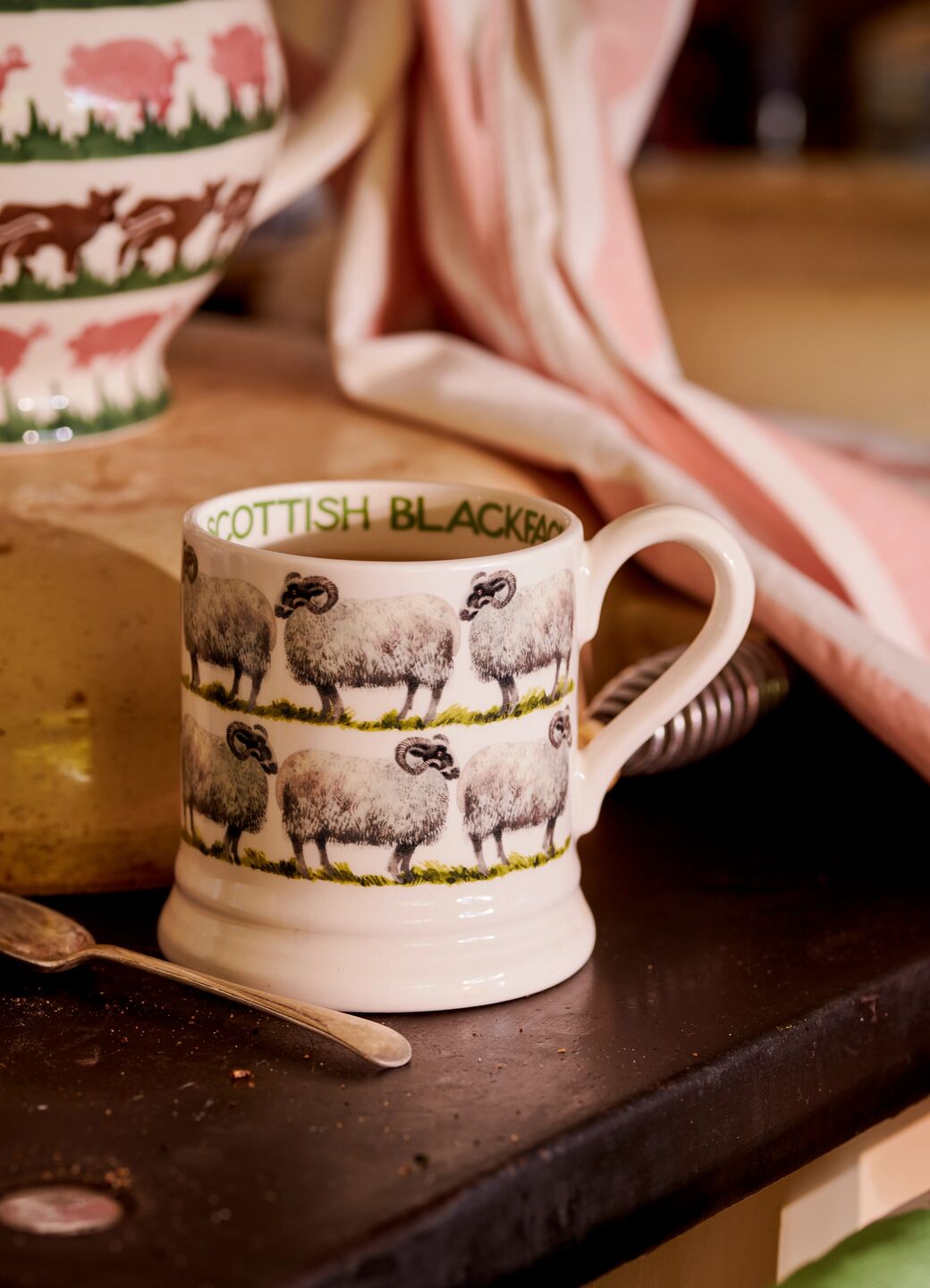 Scottish Blackface Sheep 1 2 Pint Mug