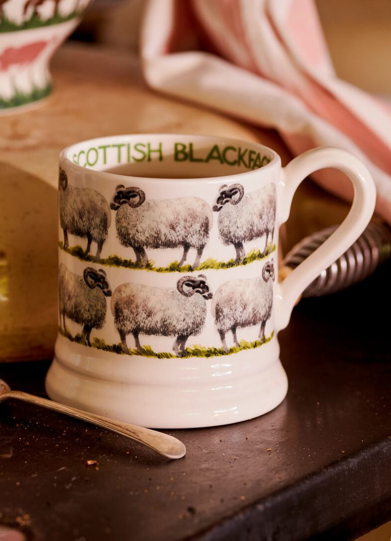 Scottish Blackface Sheep 1/2 Pint Mug