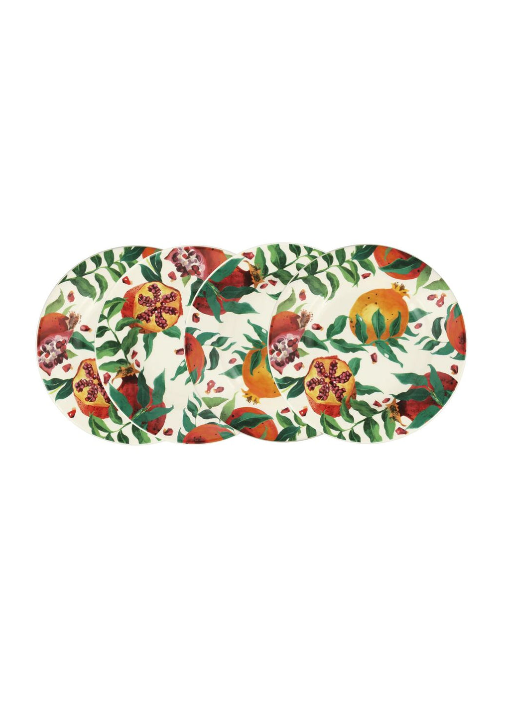 Festive Pomegranate Medium Dinner Plate, 8.5 Inch - Set of 4 – Emma ...