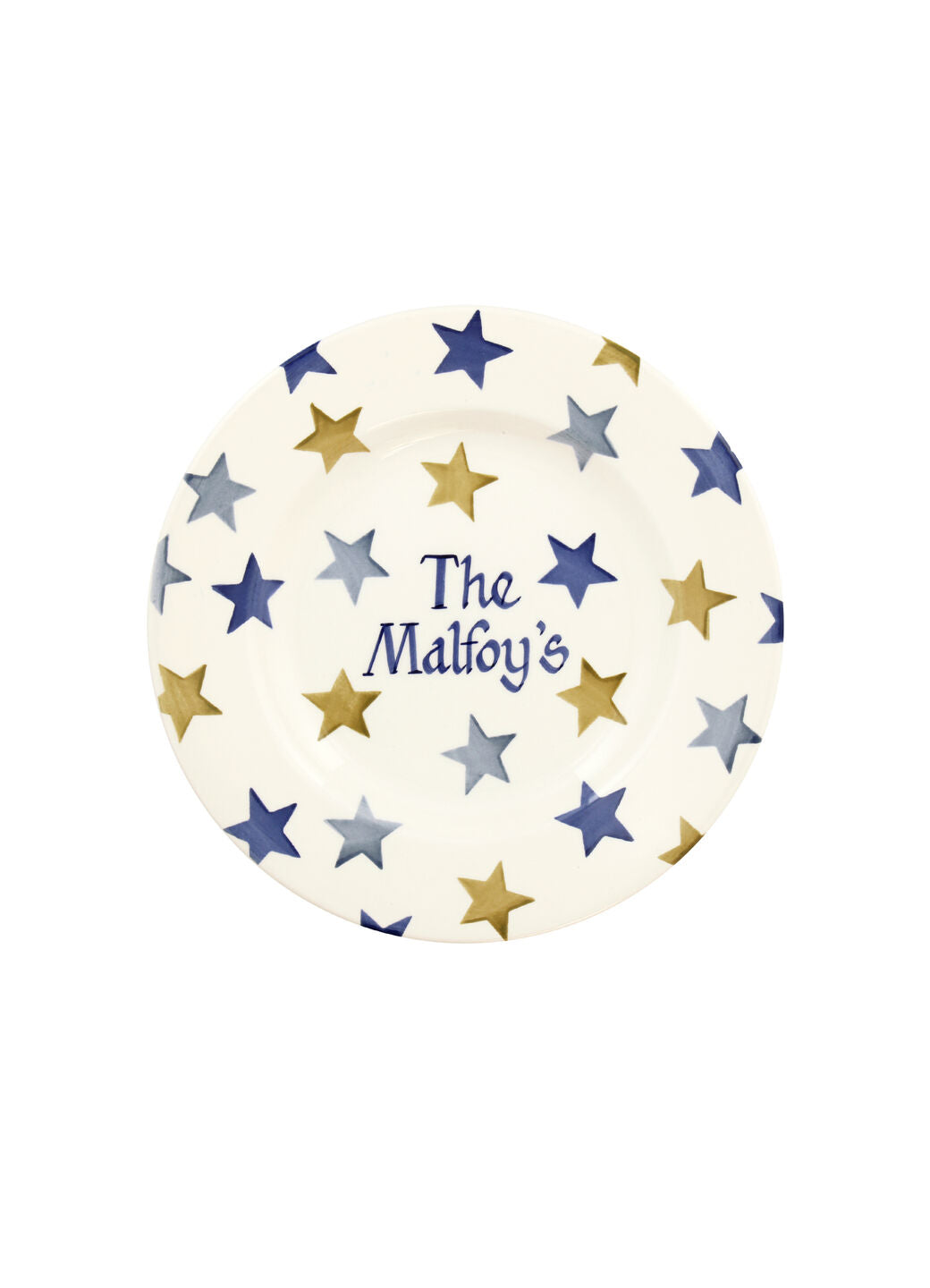 Personalised Stormy Stars 8 1/2 Inch Plate