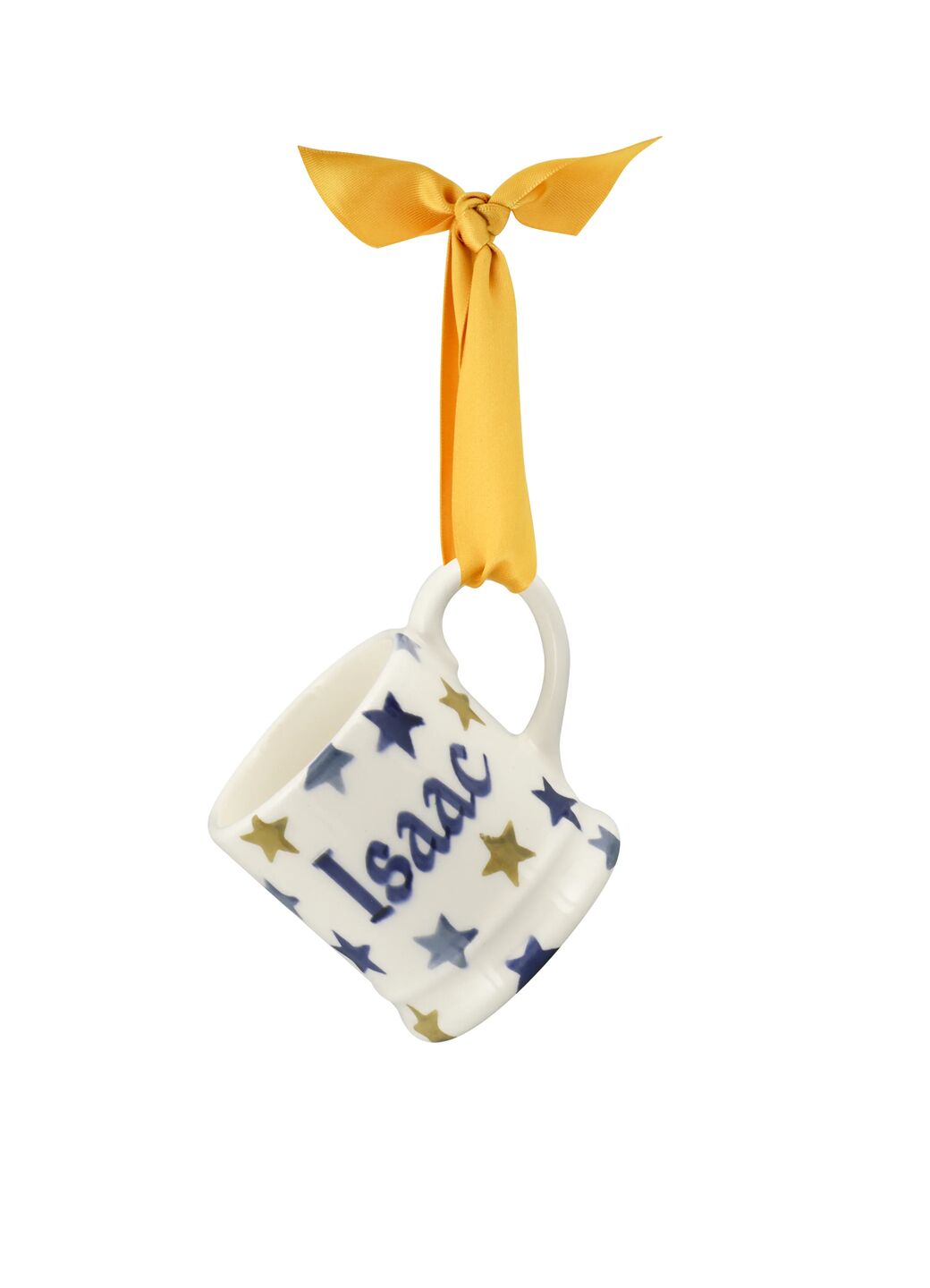 Personalised Stormy Stars Tiny Mug Decoration